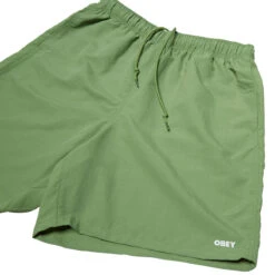 Obey Easy Bold Nylon Shorts - Piquant Green -DADDIES Skate Gear 197812110178 3