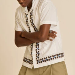 Obey Ruben Woven Shirt - White Multi -DADDIES Skate Gear 197812112370 3