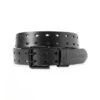 Volcom Two Spike Leather Belt - Black -DADDIES Skate Gear 198433006321 1