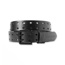 Volcom Two Spike Leather Belt - Black