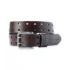 Volcom Two Spike Leather Belt - Brown -DADDIES Skate Gear 198433006390 1