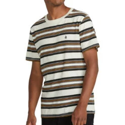 Volcom Parotic Crew Shirt - Off White -DADDIES Skate Gear 198433014241 3