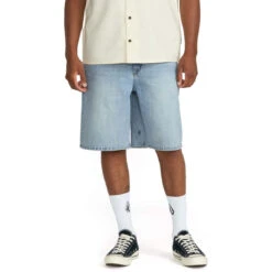 Volcom Billow Denim Shorts - Dry Vintage -DADDIES Skate Gear 198433037448 3