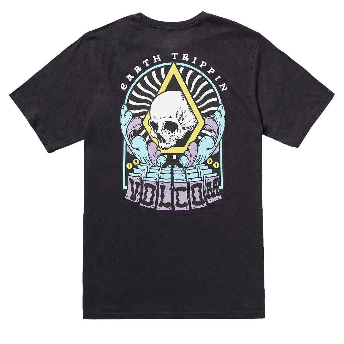 Volcom Arched T-Shirt - Washed Black Heather 3 Volcom Arched T-Shirt - Washed Black Heather