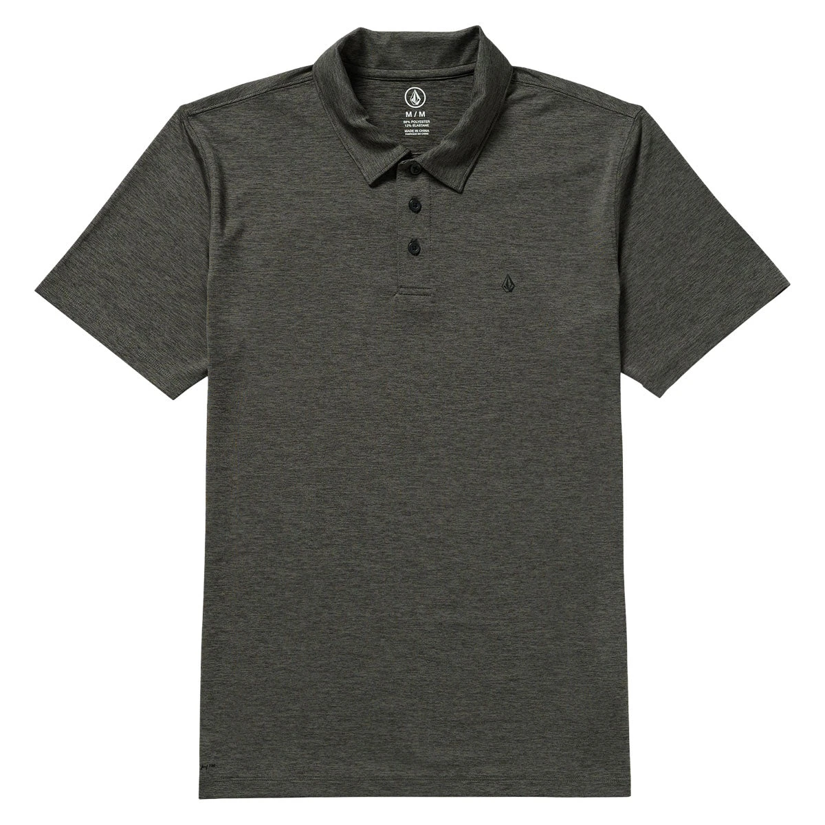 Volcom Hazard Pro Polo Shirt - Pewter 6 Volcom Hazard Pro Polo Shirt - Pewter - Image 4