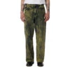 Rassvet Acid Wash Baggy Denim Woven Jeans - Green
