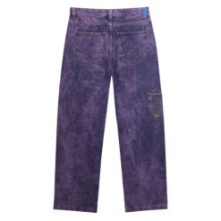 Rassvet Acid Wash Carpenter Work Denim Woven Jeans - Purple -DADDIES Skate Gear 3607936226008 3