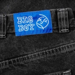 Polar Big Boy Jeans - Silver Black -DADDIES Skate Gear 5056336666224 4