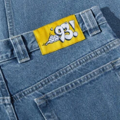 Polar 93! Denim Jeans - Mid Blue -DADDIES Skate Gear 5056336666361 4