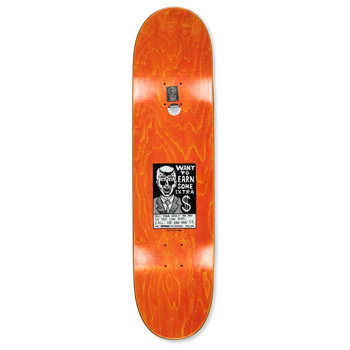 Polar Oskar Rozenberg Trust Skateboard Deck - Assorted Stains - 8.25" 4 Polar Oskar Rozenberg Trust Skateboard Deck - Assorted Stains - 8.25" - Image 2