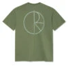 Polar Stroke Logo Contrast T-Shirt - Moss Green -DADDIES Skate Gear 5056336694715 1