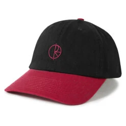 Polar Stroke Logo Sai Hat - Black/Redcurrant