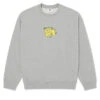 Polar Dave Shy Bow Sweatshirt - Heather Grey -DADDIES Skate Gear 5056336699536 1