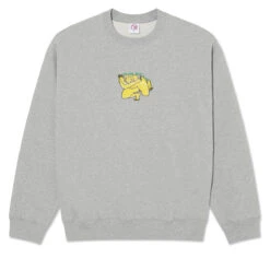 Polar Dave Shy Bow Sweatshirt - Heather Grey