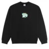 Polar Dave Shy Bow Sweatshirt - Black 1 Polar Dave Shy Bow Sweatshirt - Black -DADDIES Skate Gear 5056336699598 1