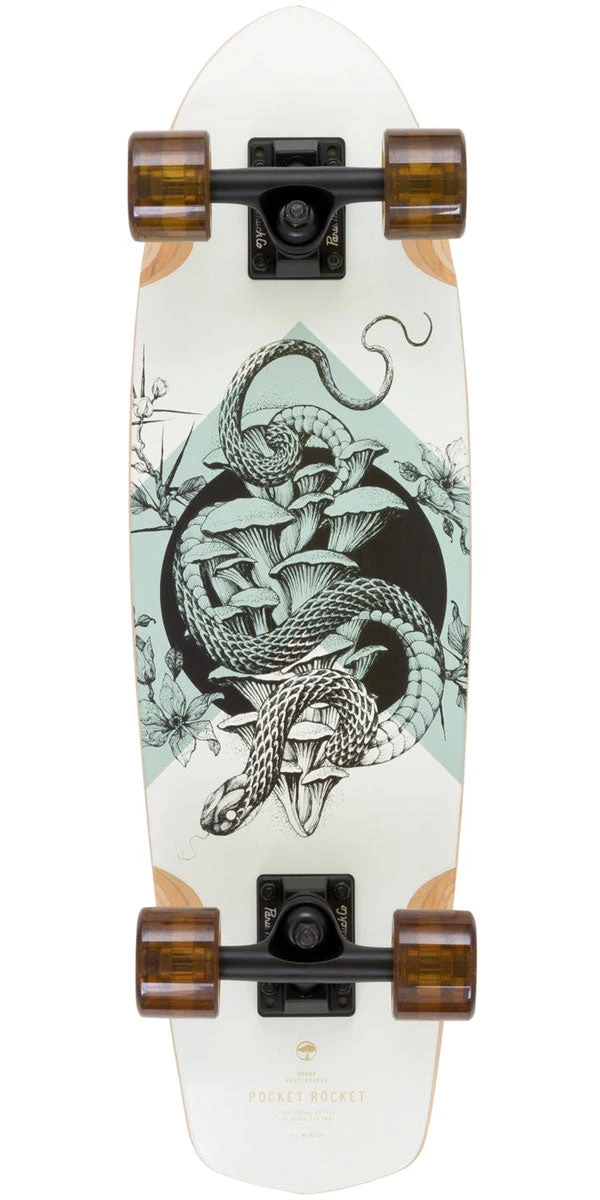 Arbor Bamboo Pocket Rocket 27" Prebuilt Longboard Complete 3 Arbor Bamboo Pocket Rocket 27" Prebuilt Longboard Complete