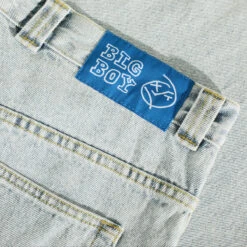 Polar Big Boy OG Logo Jeans - Light Blue -DADDIES Skate Gear 5063623000197 4
