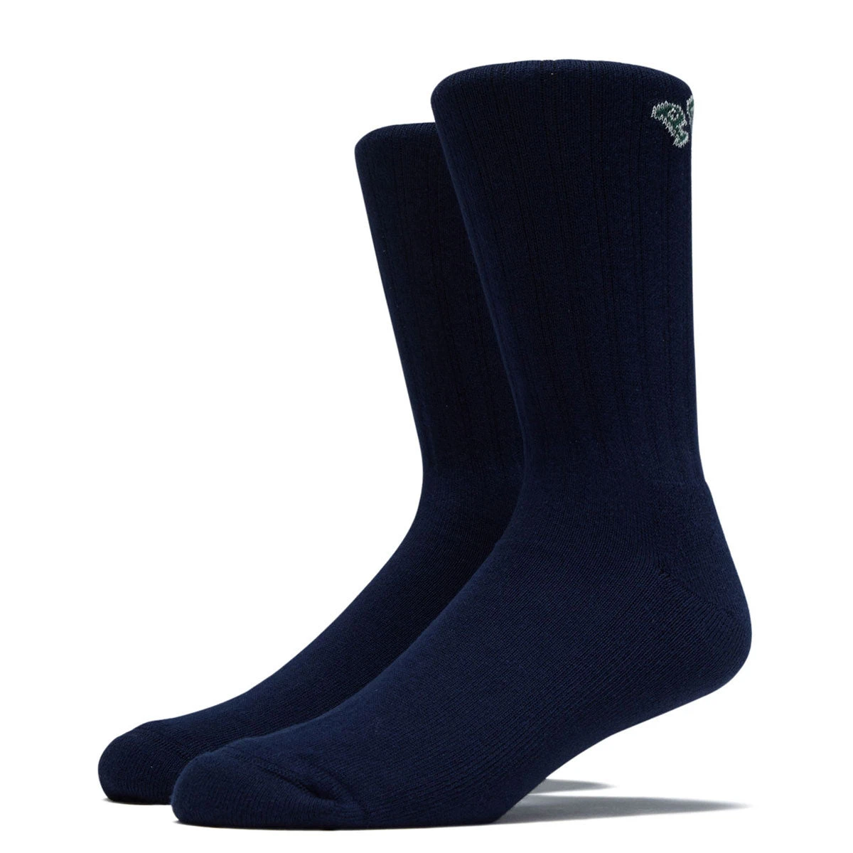 Polar Large Rib College Logo Socks - Dark Blue 3 Polar Large Rib College Logo Socks - Dark Blue