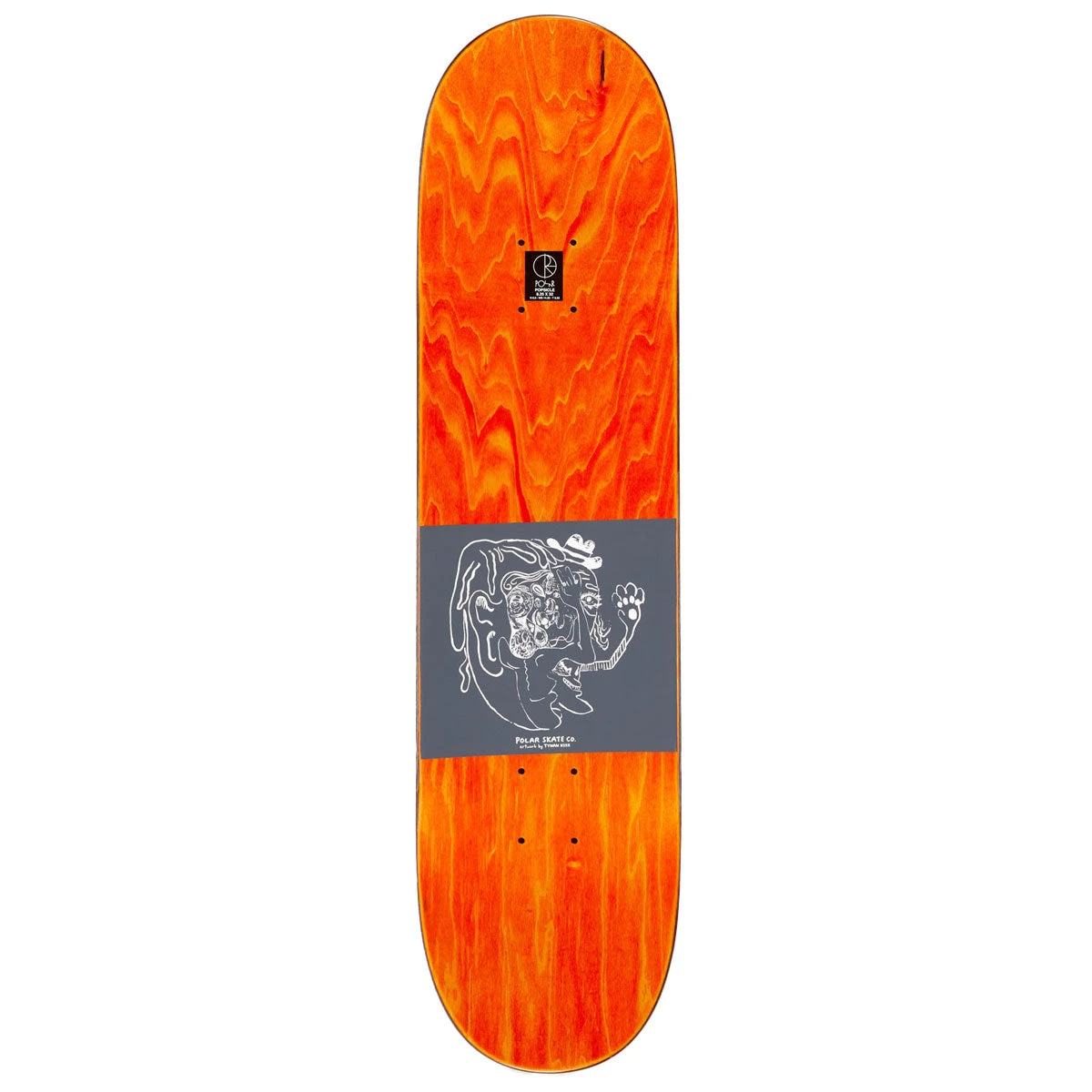 Polar Dane Brady Time Travelers Skateboard Deck - Brown - 8.25" 4 Polar Dane Brady Time Travelers Skateboard Deck - Brown - 8.25" - Image 2