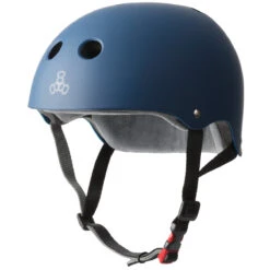 Triple Eight Certified Sweatsaver Helmet - Navy Rubber