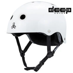 Triple Eight Deep Cover Helmet - White Glossy