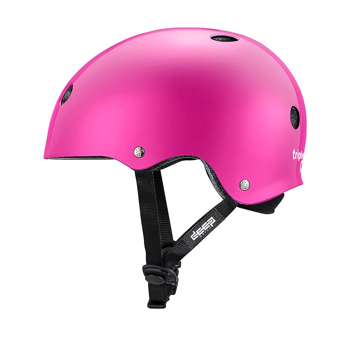 Triple Eight Deep Cover Helmet - Pink Glossy 5 Triple Eight Deep Cover Helmet - Pink Glossy - Image 3