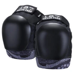 187 Pro Knee Keegan Palmer Pads - Black/White