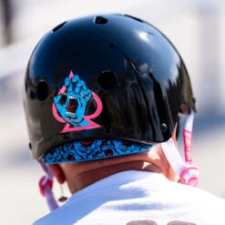 Pro-Tec X Santa Cruz Signature Edition Low Pro Helmet - Black Gloss -DADDIES Skate Gear 604352891592 4