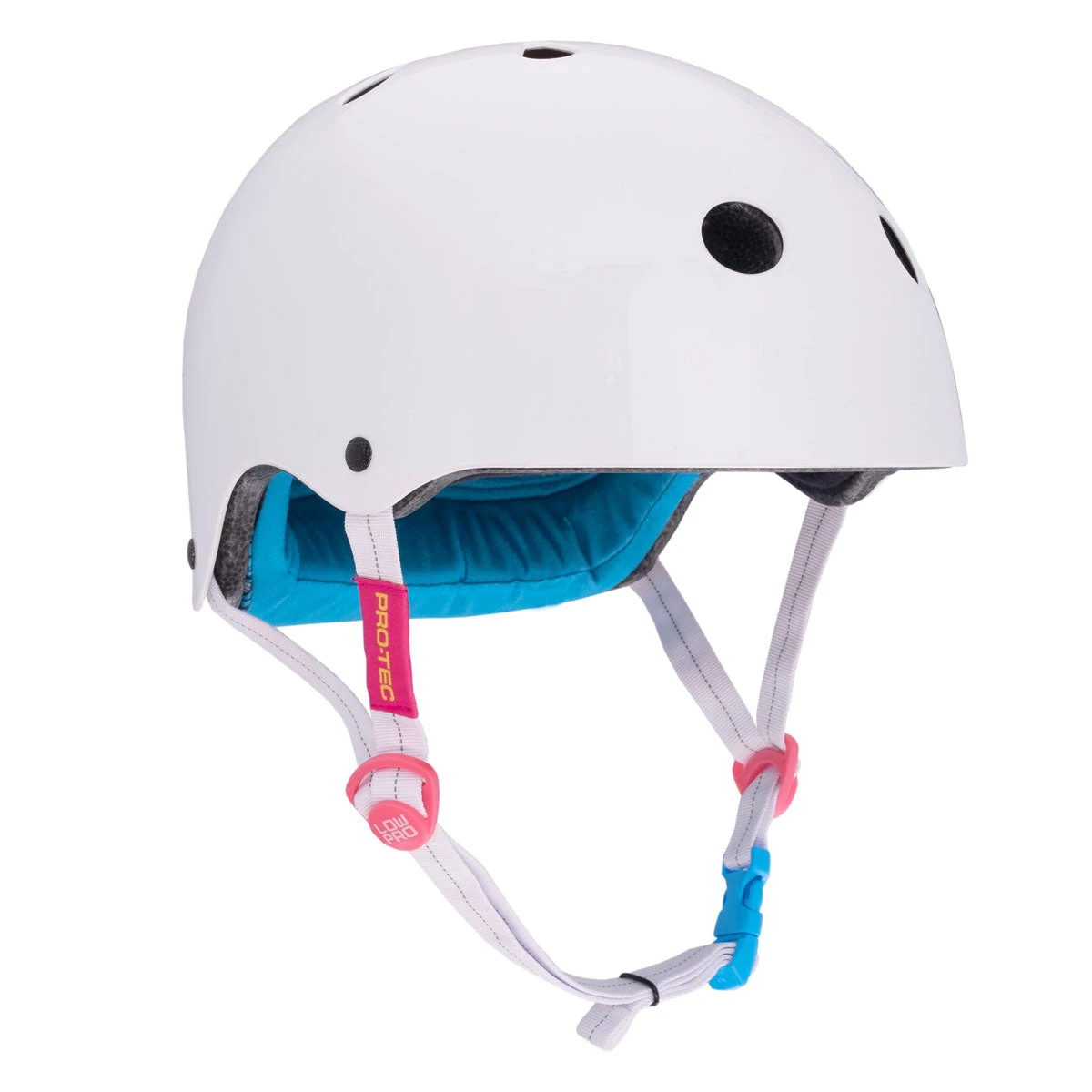 Pro-Tec X Santa Cruz Signature Edition Low Pro Helmet - White Gloss 5 Pro-Tec X Santa Cruz Signature Edition Low Pro Helmet - White Gloss - Image 3