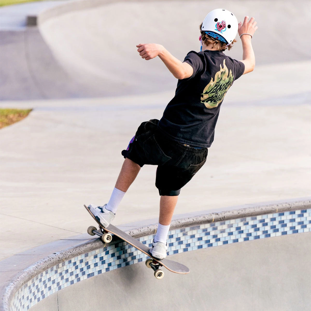 Pro-Tec X Santa Cruz Signature Edition Low Pro Helmet - White Gloss 7 Pro-Tec X Santa Cruz Signature Edition Low Pro Helmet - White Gloss - Image 5