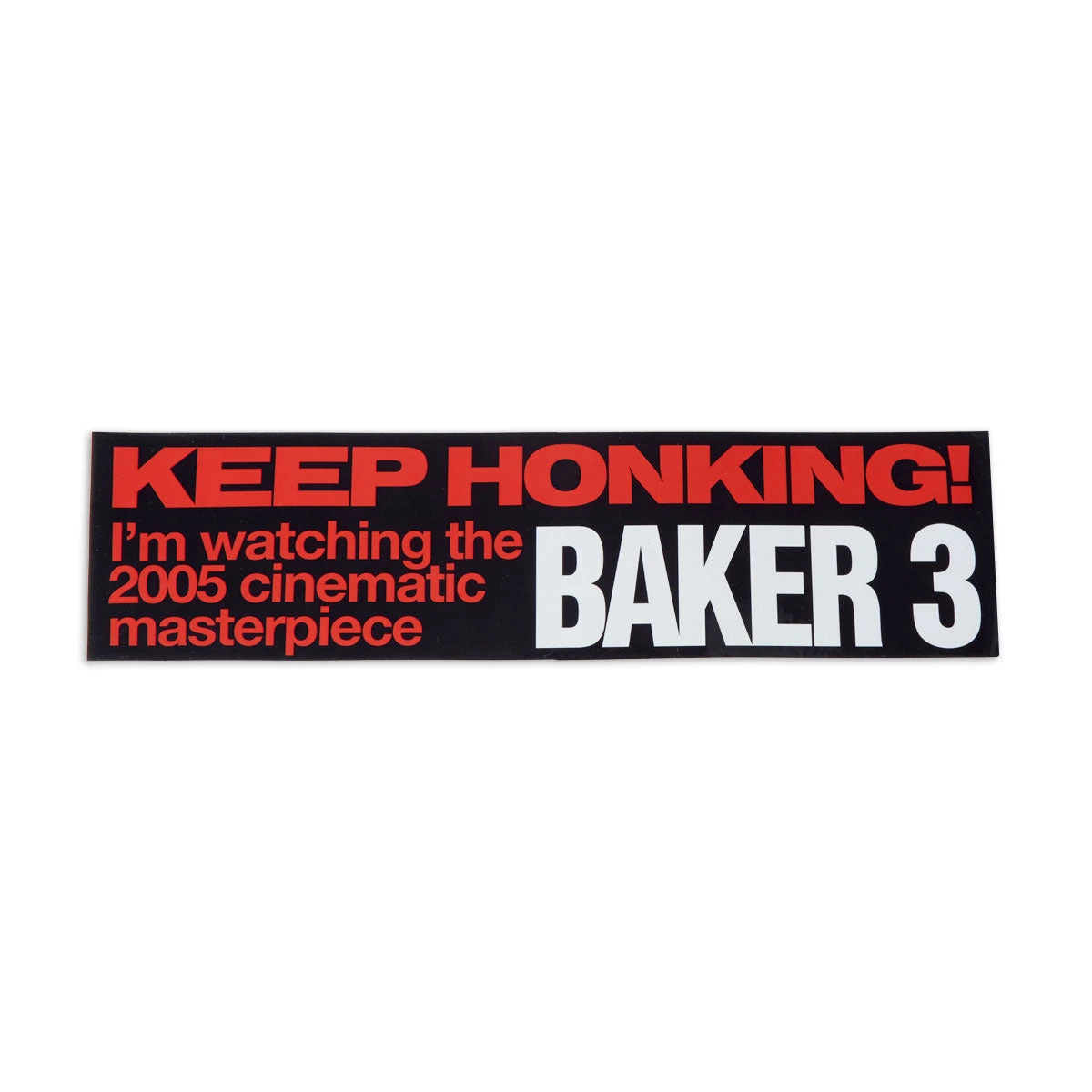 Jenkem Keep Honking Baker Bumper Sticker - Multi 3 Jenkem Keep Honking Baker Bumper Sticker - Multi