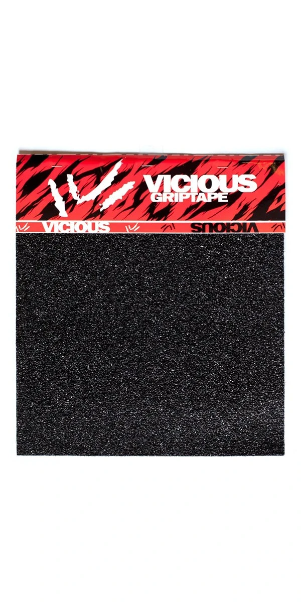 Vicious 4 Pack Sheet Grip Tape - Black - 10"x11" 3 Vicious 4 Pack Sheet Grip Tape - Black - 10"x11"