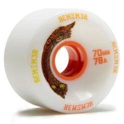 Remember Hoot Slide 78a Longboard Wheels - White - 70mm