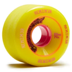 Remember Lil' Hoots 74a Longboard Wheels - Yellow - 65mm