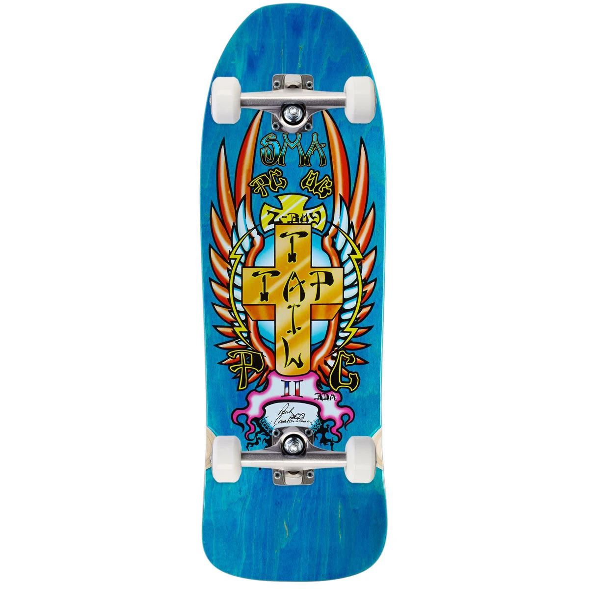 Santa Monica Airlines PC Skateboard Complete - Blue Stain - 9.50" 3 Santa Monica Airlines PC Skateboard Complete - Blue Stain - 9.50"