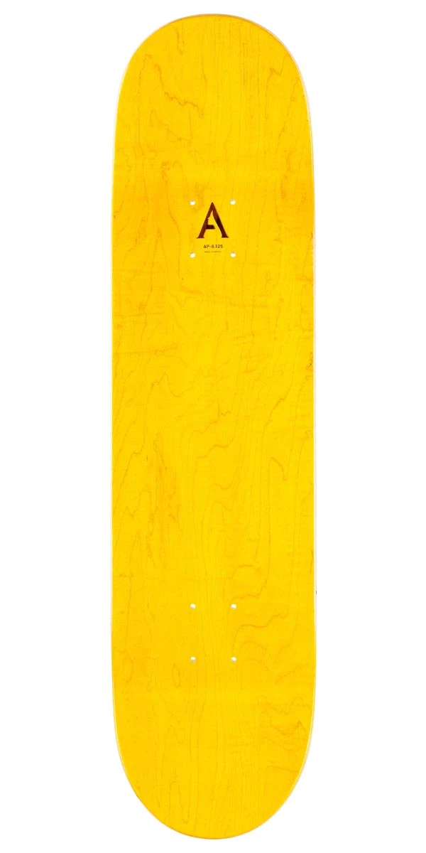 April Shane Script Logo Skateboard Complete - Yellow - 8.50" 4 April Shane Script Logo Skateboard Complete - Yellow - 8.50" - Image 2