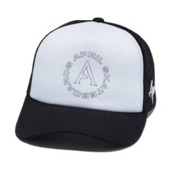 April Full Circle Trucker Hat - Black