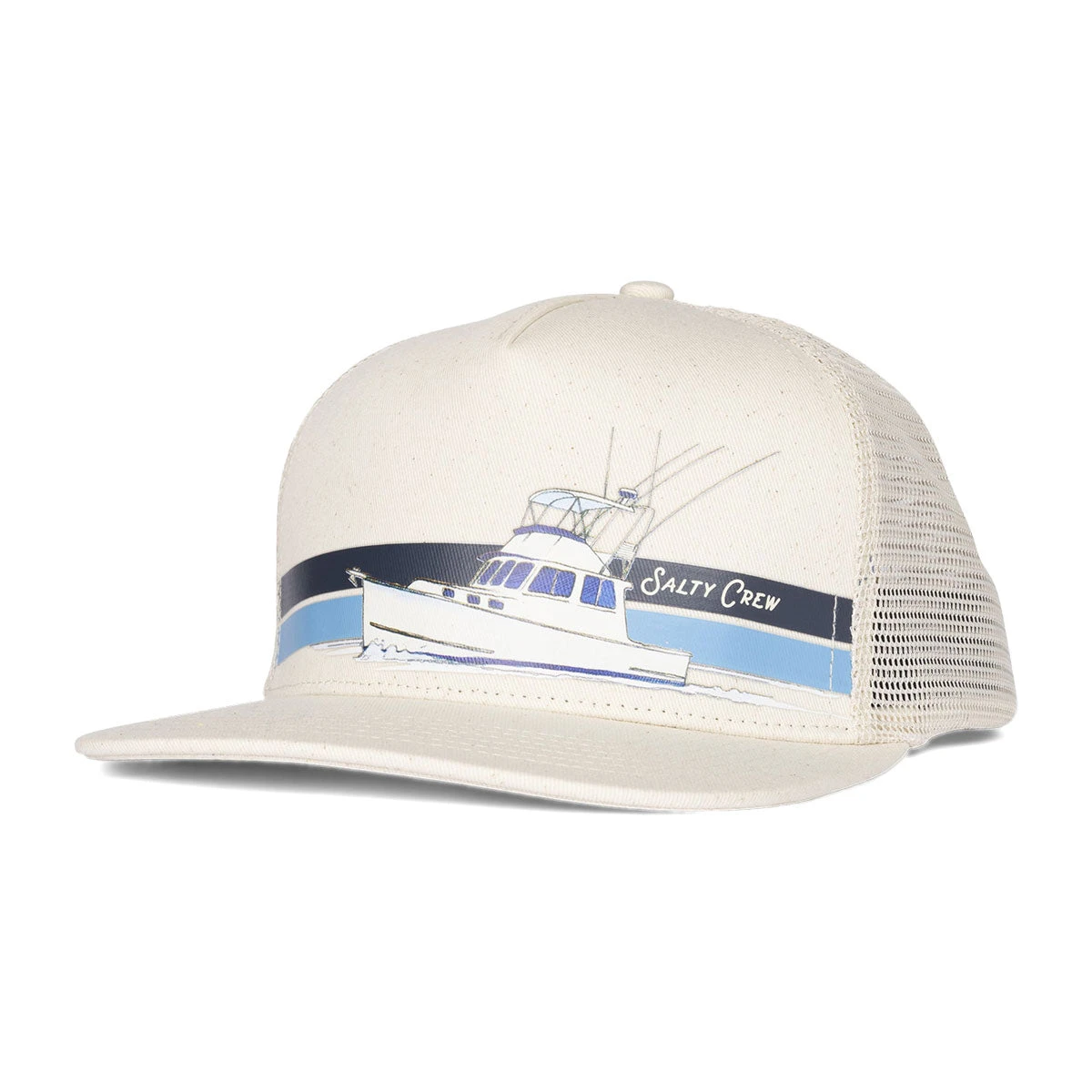 Salty Crew Schooner Trucker Hat - Salt 3 Salty Crew Schooner Trucker Hat - Salt