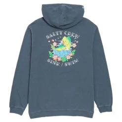 Salty Crew Old School Vintage Fleece Hoodie - Bluefin