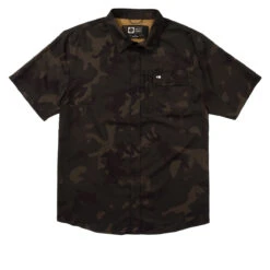 Salty Crew Flagship UV Button Up Shirt - Dark Camo