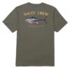 Salty Crew Big Blue T-Shirt - Dusty Olive -DADDIES Skate Gear 804046545187 1