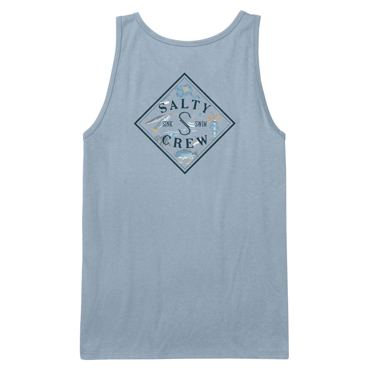Salty Crew Tippet Fill Tank Top - Blue Fog 4 Salty Crew Tippet Fill Tank Top - Blue Fog - Image 2