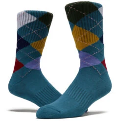 Frog Argyle Socks - Teal -DADDIES Skate Gear 810121104798 2 820743f4 76ea 4ca0 b833 2f791c9348b6