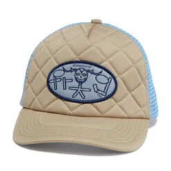 Frog Skoom Logo Trucker Hat - Brown/Blue