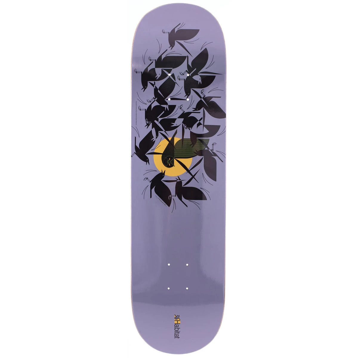 Habitat Harper Owltercation Skateboard Deck - 8.25" 3 Habitat Harper Owltercation Skateboard Deck - 8.25"
