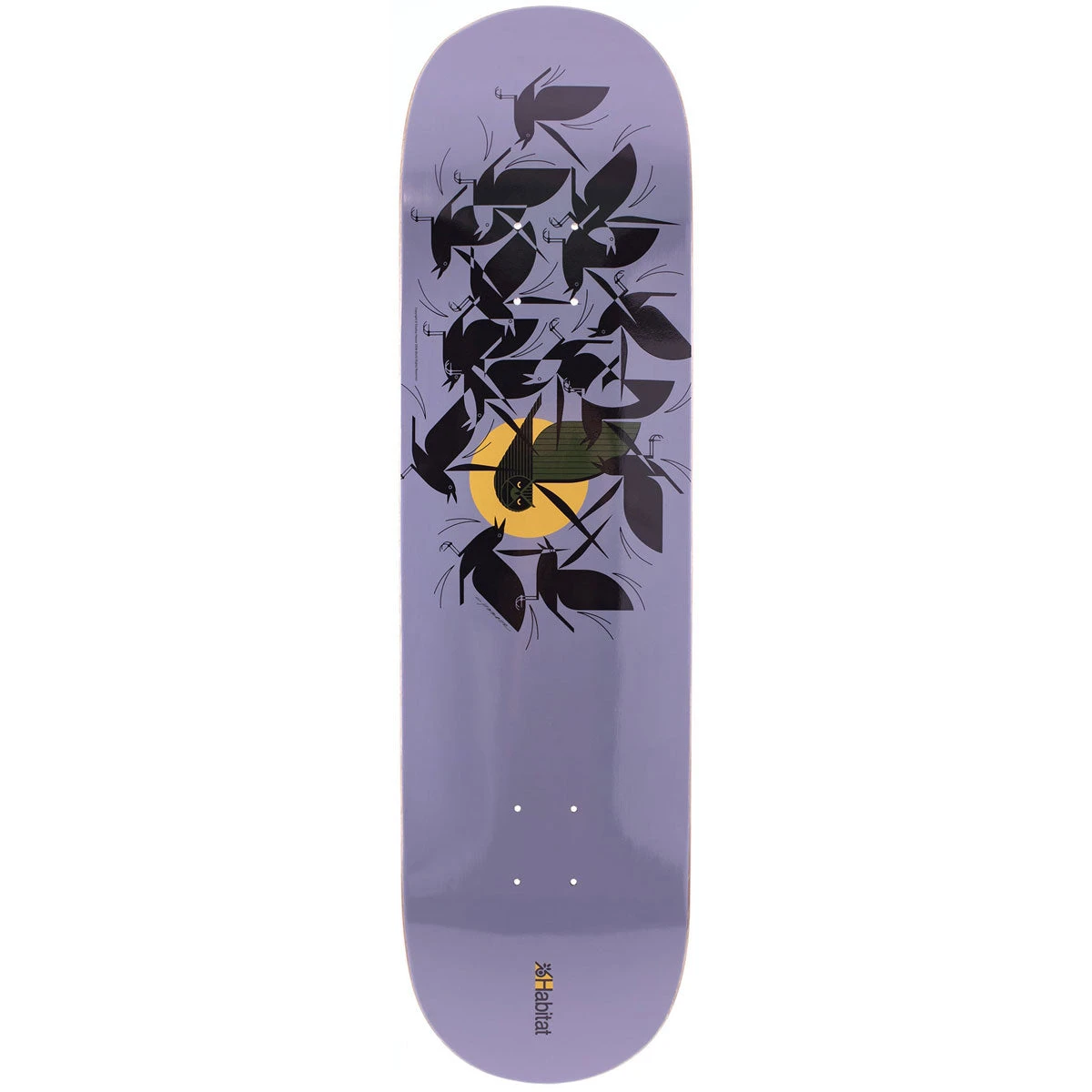 Habitat Harper Owltercation Skateboard Deck - 8.50" 3 Habitat Harper Owltercation Skateboard Deck - 8.50"