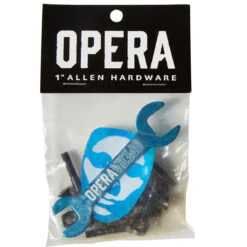 Opera Allen Hardware - Black/Blue - 1"