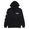 Opera Fire Mask Hoodie - Black -DADDIES Skate Gear 810179482435 1