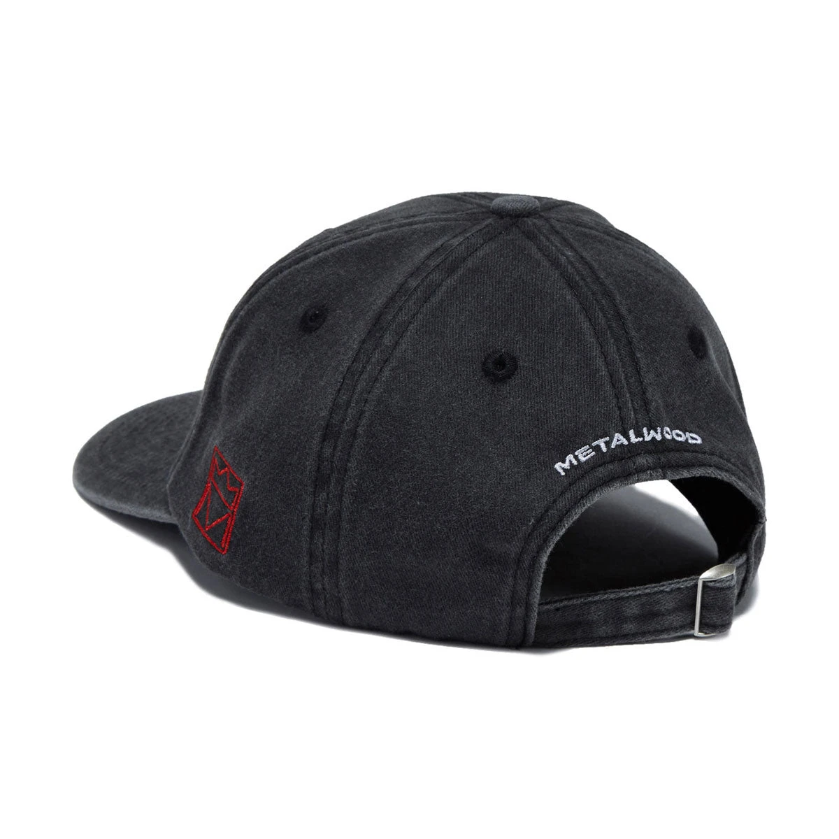 Metalwood Tour Sponsor 6 Panel Strapback Hat - Black 4 Metalwood Tour Sponsor 6 Panel Strapback Hat - Black - Image 2