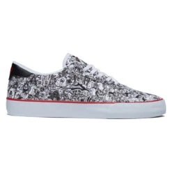 Lakai Manchester Shoes - White Canvas Print